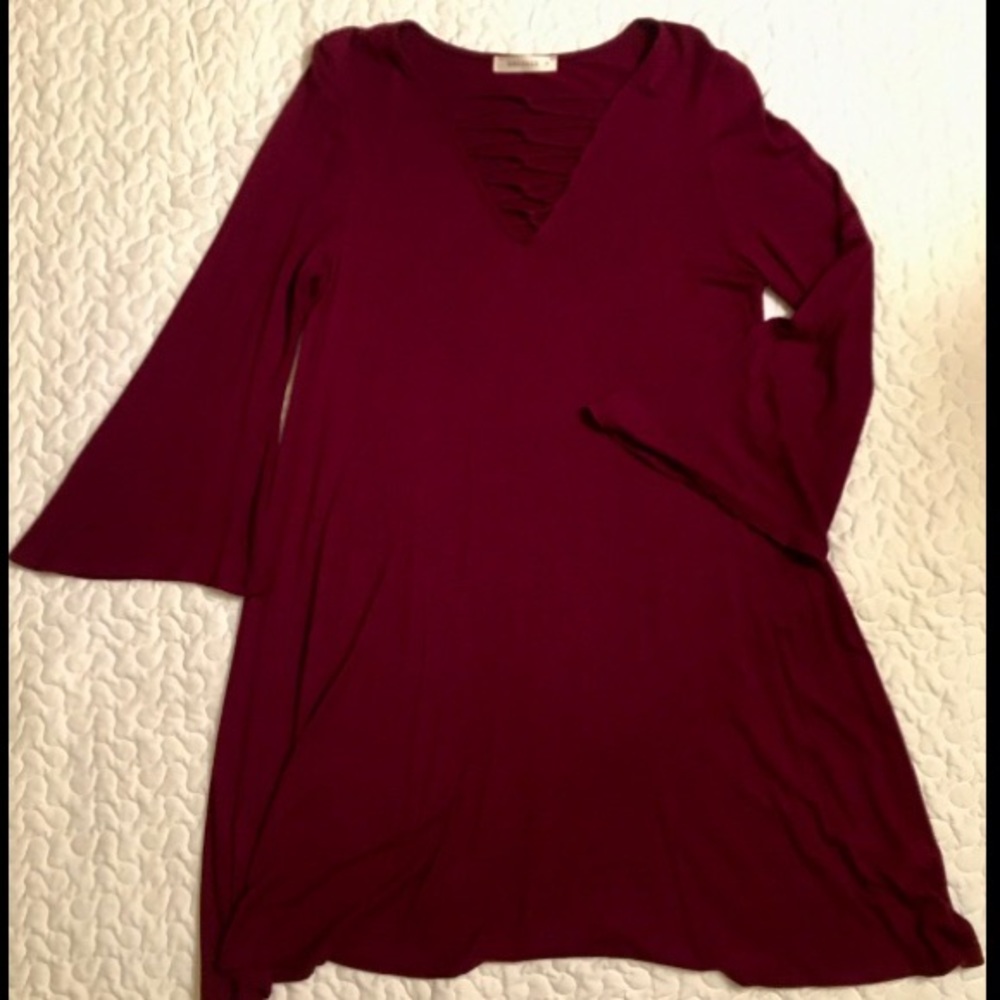 Burgundy boutique dress